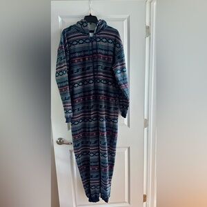 Fabletics Cozy Patterned Onesie Pajamas
